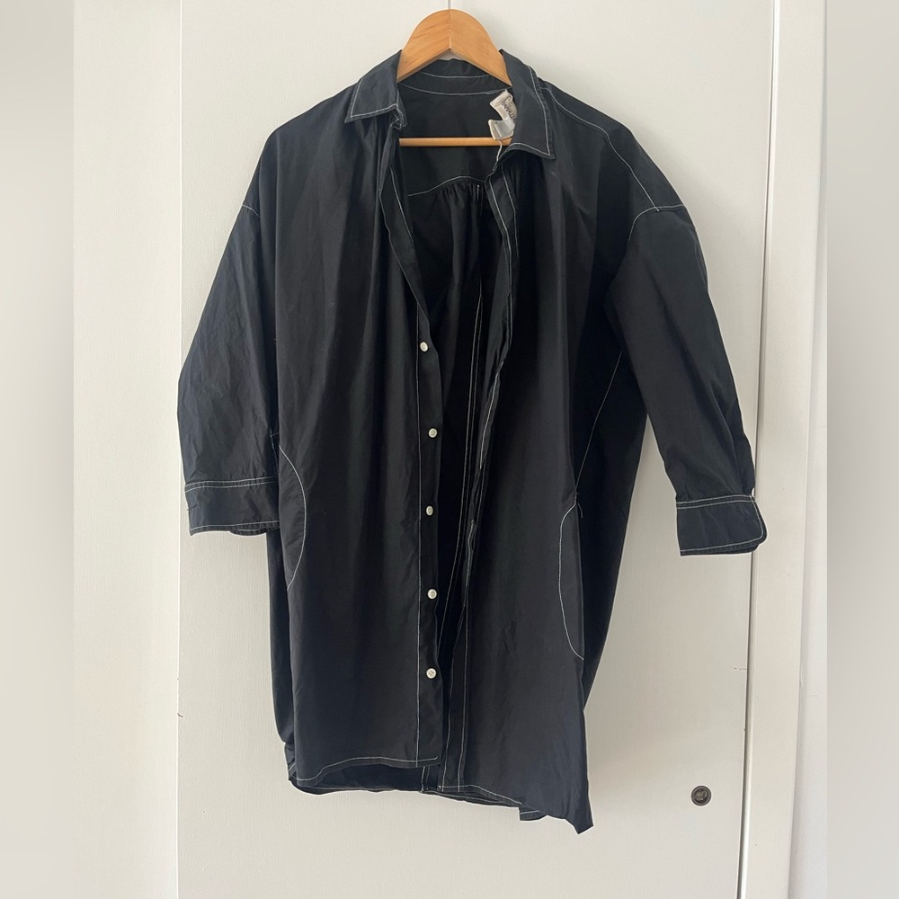 Caron Callahan black button down